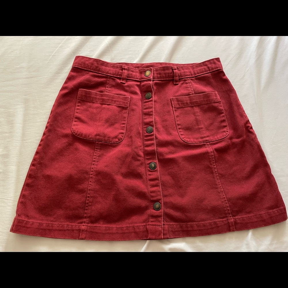 Red skirt